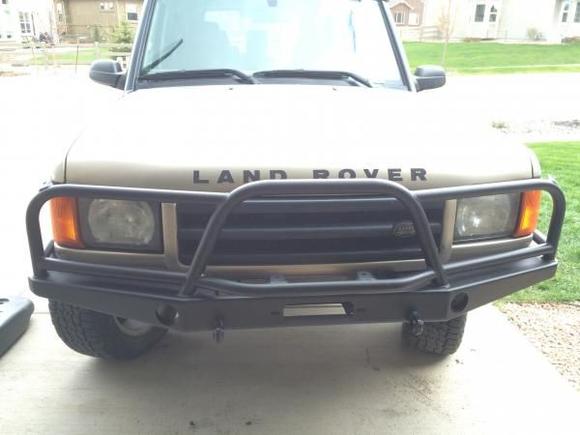 Front bumper mounted... ready to be tightened down.