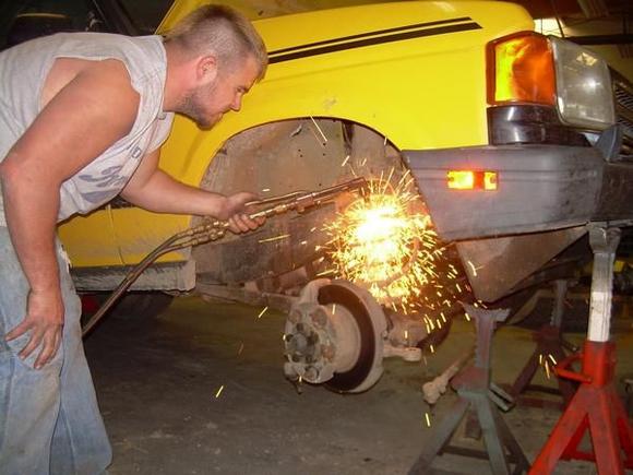 removing the old worn out springs