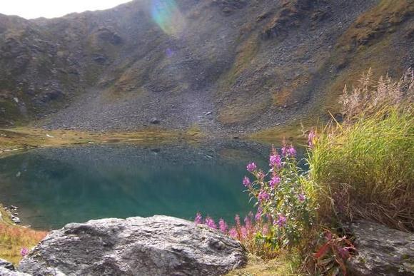 Summit Lake in Hatcher's Pass, Alaska.