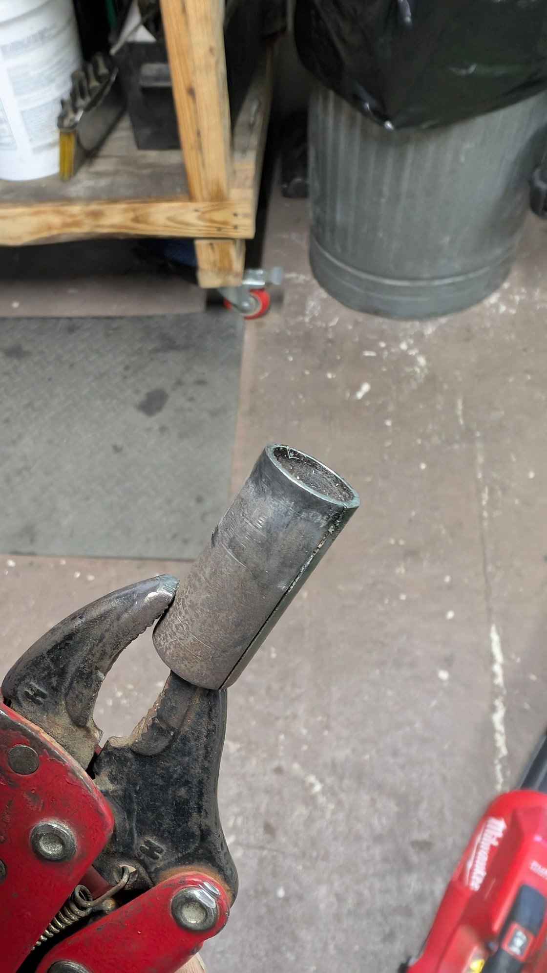 Heating this up with a torch to melt holes in the carpet for seat bolts worked out perfectly. 