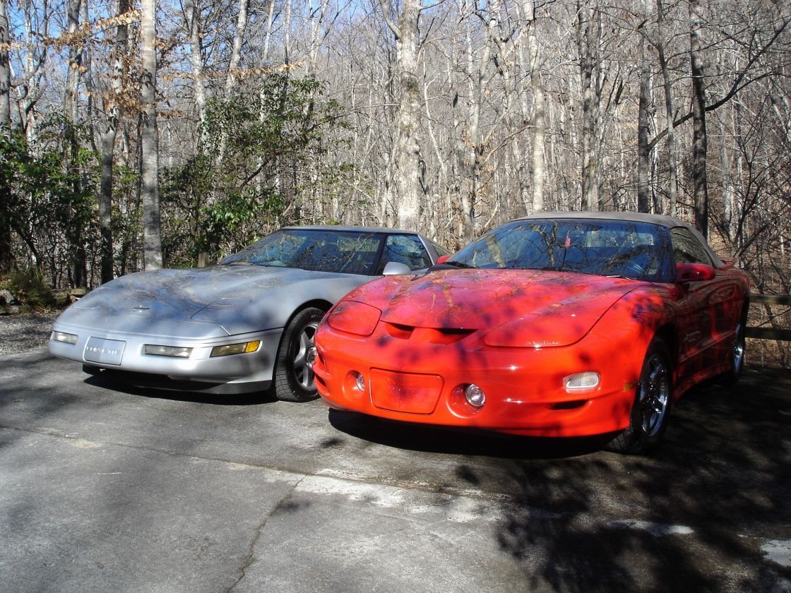 1996 Anniversary next to my T/A