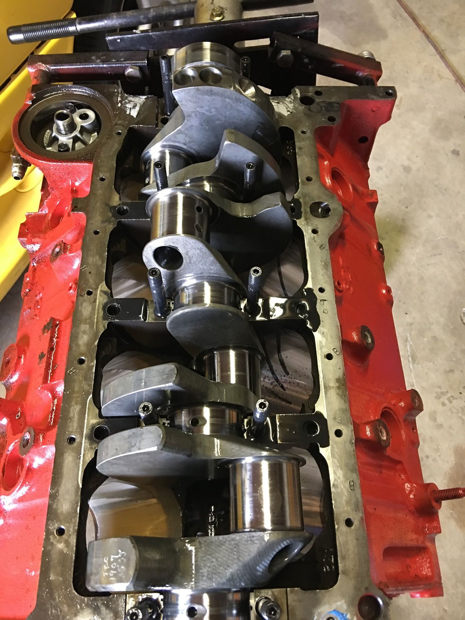 Callies dragonslayer crankshaft,cloyed double roller,splayed caps sbc