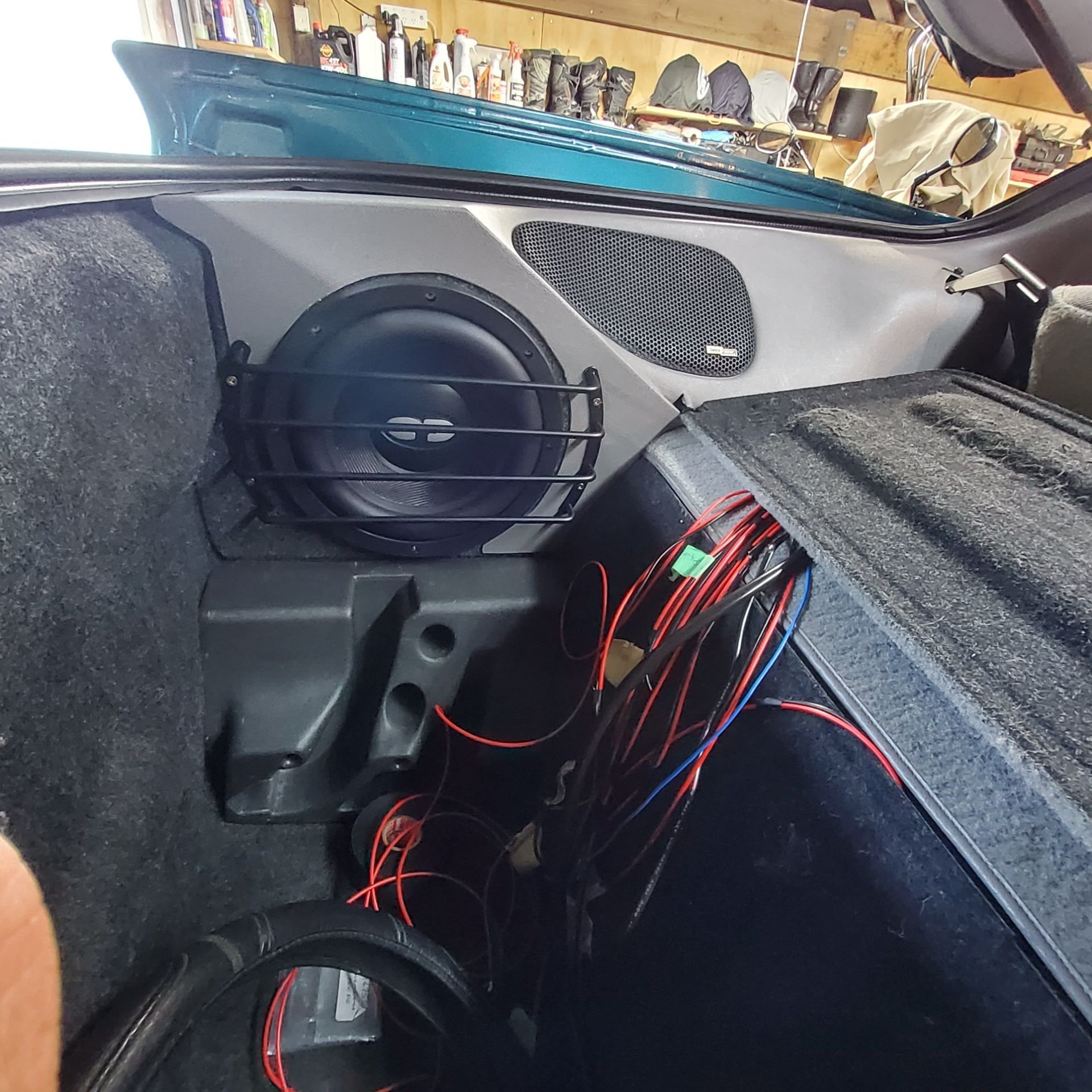 wires - wires... Oh and the sub.. all installed.