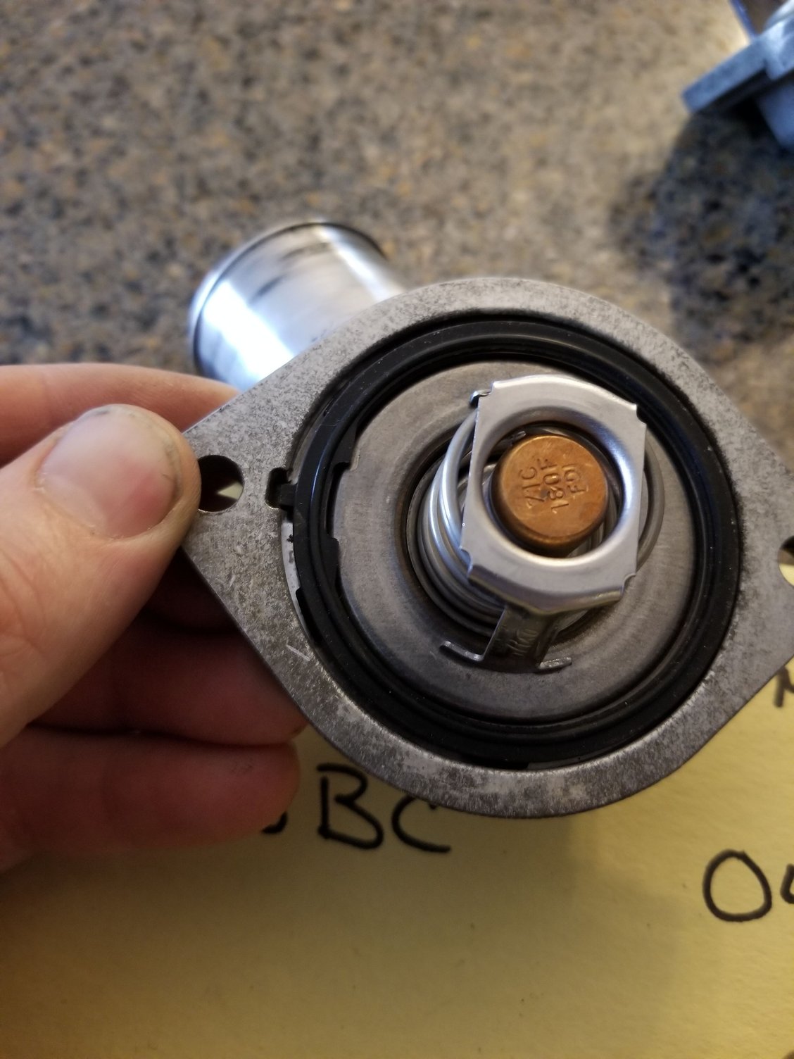 Early LS1 thermostat comparison. Stock, ls3, mr gasket, GTO LS1TECH