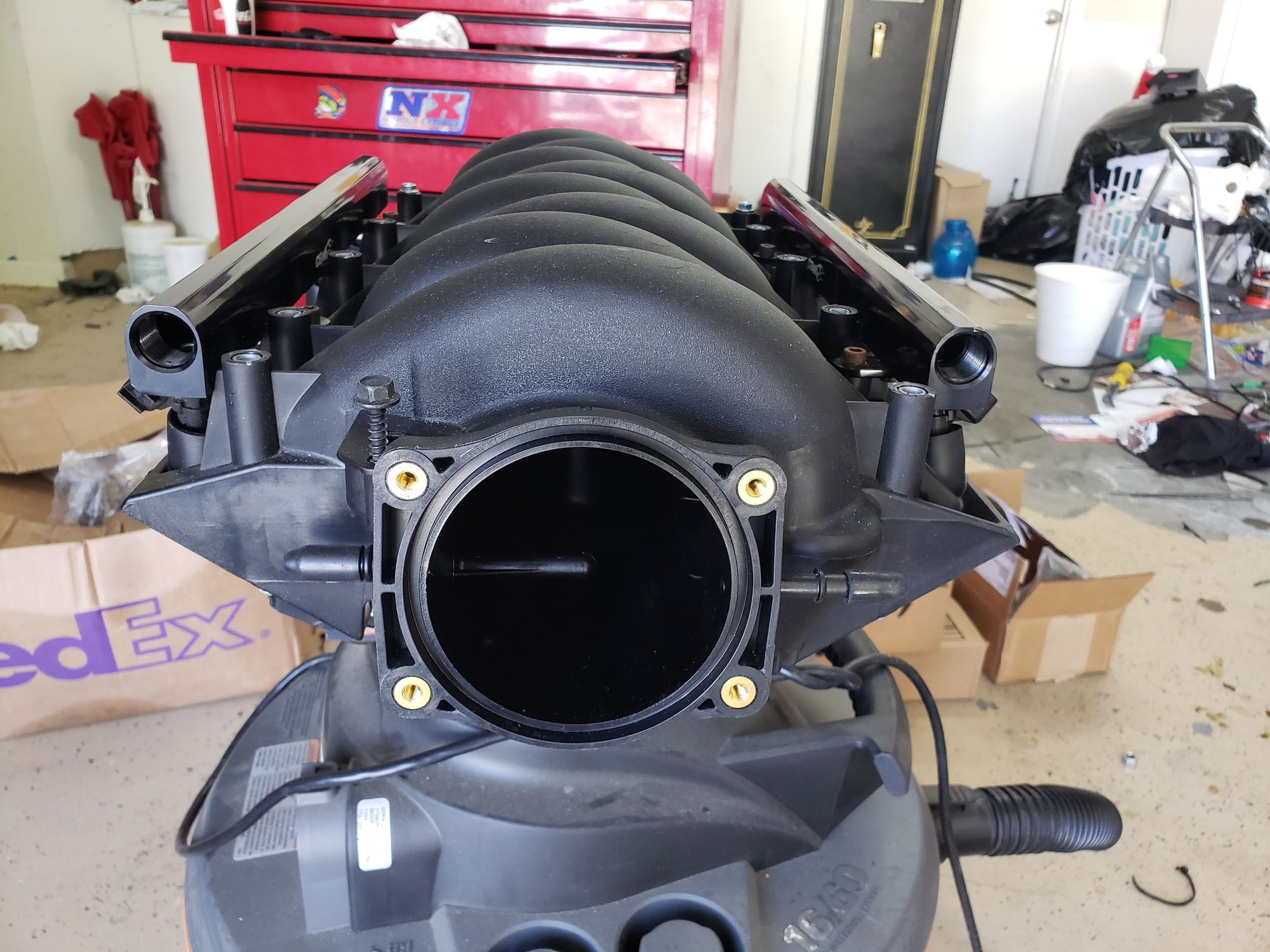 LS3 intake manifold w/ billet fuel rails and stock LS3 injectors LS1TECH Camaro and Firebird