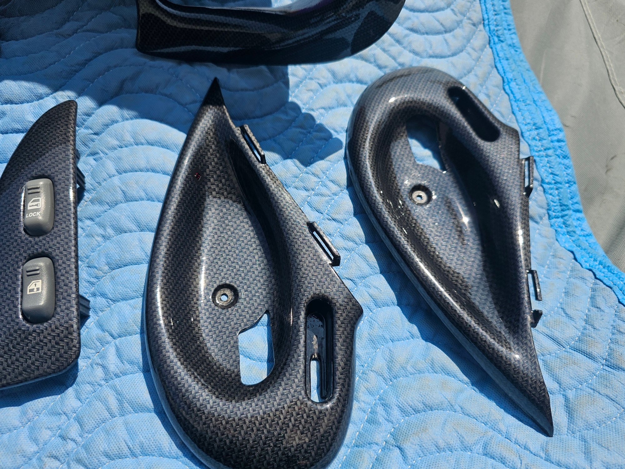 Interior/Upholstery - 🔥 93-02 firebird trans am hydro carbon fiber door trim bezels window and door - Used - 1993 to 2002 Pontiac Firebird - Hanover Park, IL 60133, United States