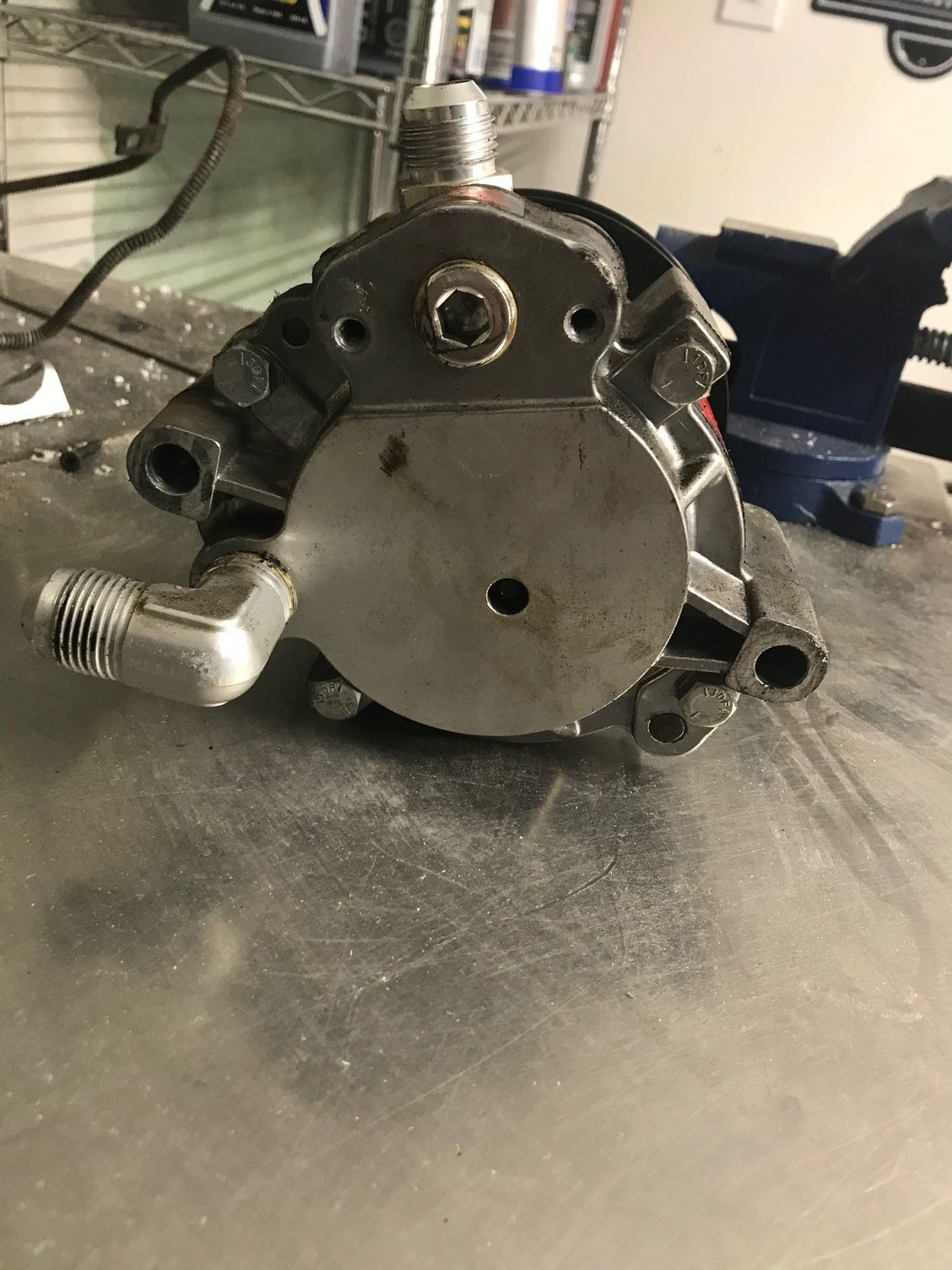 GZ Motorsports vacuum pump with custom bracket and mandrel for LTX