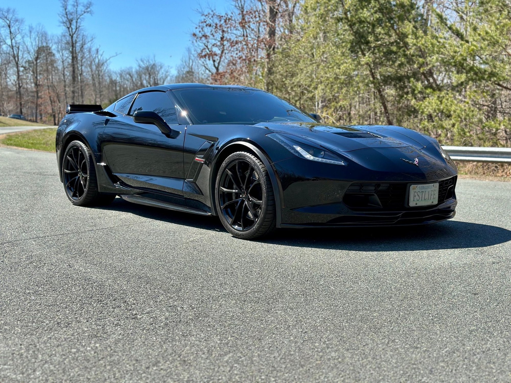 2017 Chevrolet Corvette - 2017 GS Black on Black A8 - Night Rider - Used - VIN 1G1YW2D7XH5124434 - 33,000 Miles - 8 cyl - 2WD - Automatic - Hatchback - Black - Charlottesville, VA 22911, United States