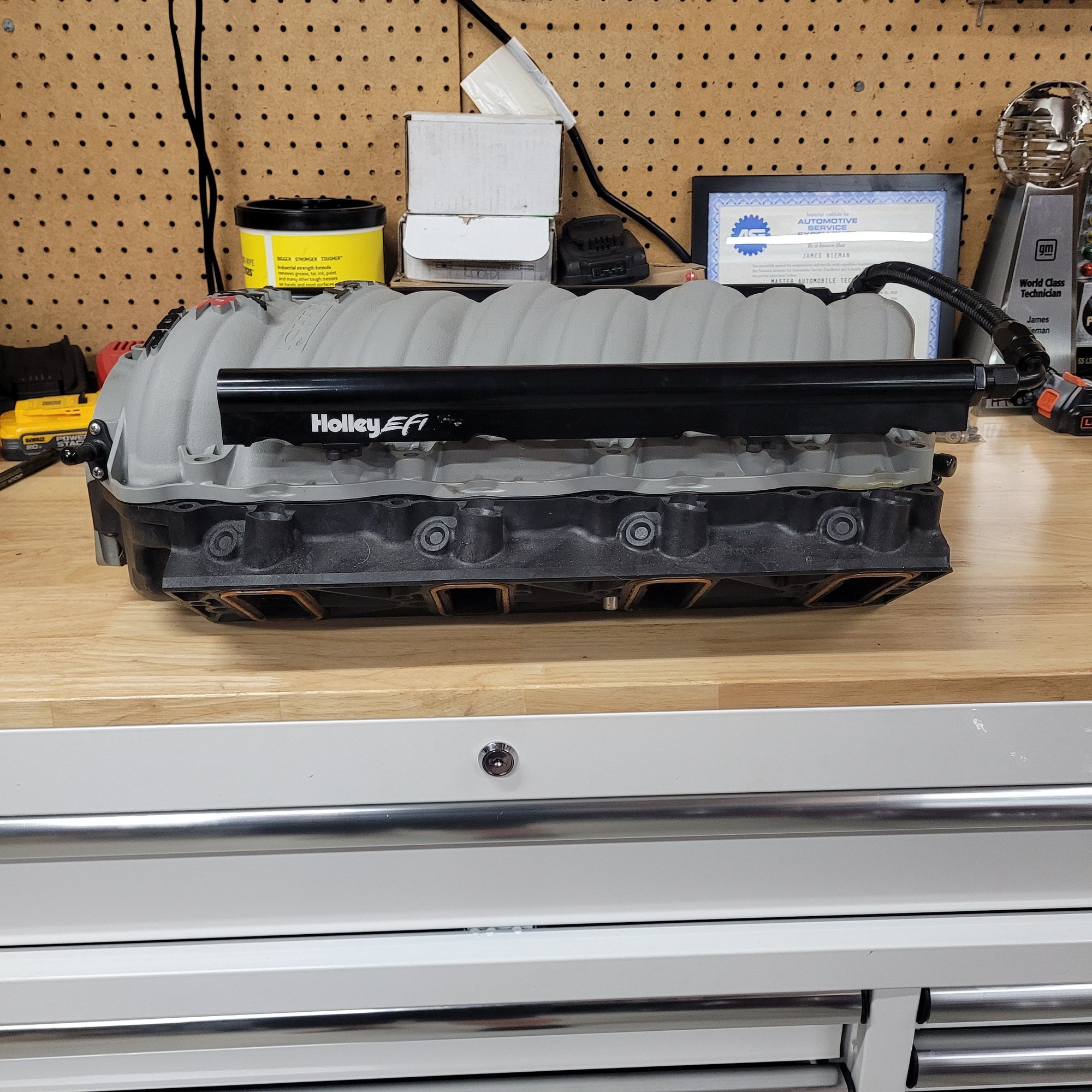 Engine - Intake/Fuel - FAST LSXr cathedral port intake (ported by tony mamo) w/holley fuel rails - Used - 0  All Models - Cornelius, NC 28031, United States