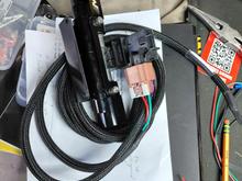 Motion Raceworks Flex Fuel Sensor wired.