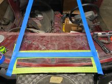 Possible hope to cut for cowl intake. Would need to build upward housing to meet the lexan windshield.