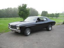 my 1972 chevelle 307 with the 2spd powerglide,crager rims with mickey thompson 50s on the rear