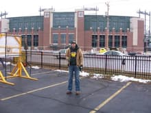 Me at Lambeau Field!!!!  Packers vs. Panthers 11/30/2008