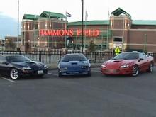 A trio of Camaros.