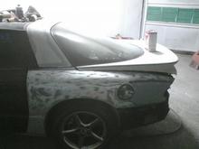 Sanded down back quarter panel