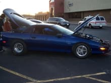 Brady's 94 lt1 camaro. some may have seen him in gm hightech a couple months back.he won the heads up N/A class in OK 11.0 all motor and searching for low 9's on spray.