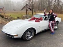 Surprised my wife with a '70 Vette for Christmas. Bone stock but had been sitting in my buddy's garage since 1999. 79k on it and needs tires, brakes, hoses, belts, etc.