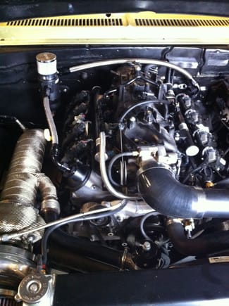 I used two right side valve covers and billet oil fill to 10an adapters to make the install simple.