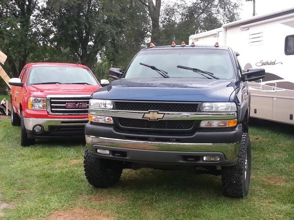 My 2001 Silverado 2500HD 6.0 and 2013 Sierra Motor City edition.