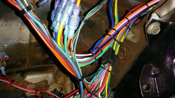 Factory wiring cleaned up