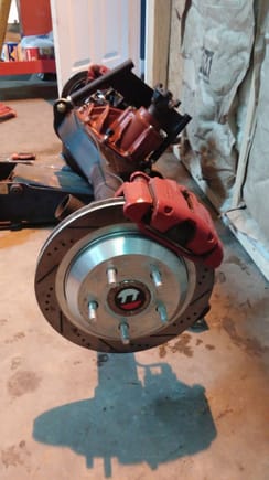Got the brakes and calipers swapped around.