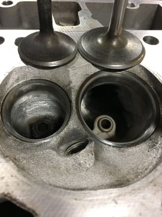 Will most likely lap the exhaust valves one more time prior to assembly. This was just to check that my cartridge roll work didn’t mess up the GM valve job sealing at all