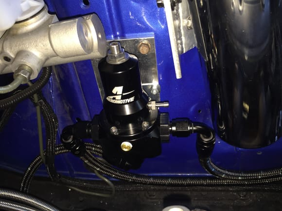Boost reference regulator, made the mount, and made the return lines.