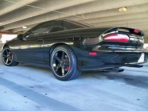 My old 96 M6. 18x10.5 on all four with 295-35 Nitto NT05's.