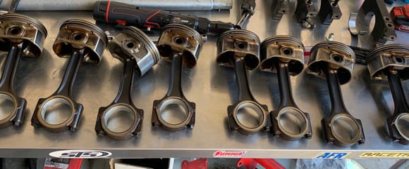 Good used set of pistons and rods. The rods have the bearings that belongs to everyone so you can se the conditions. They came out of a running LS1 motor to replace for forged internals. I’m cleaning the garage.
Not have a picture now but have a Fast Toys CAI 98mm used. Let me know if you have any question.