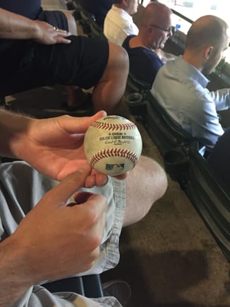 Took a break, went to a D-Backs game.  My friend caught a foul ball!