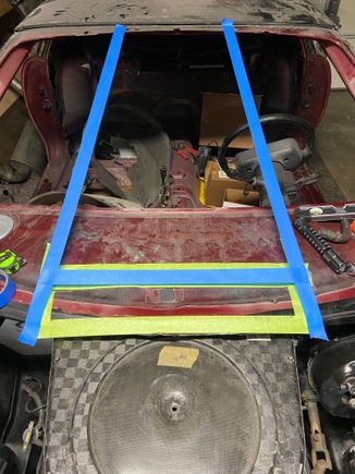 Possible hope to cut for cowl intake. Would need to build upward housing to meet the lexan windshield.