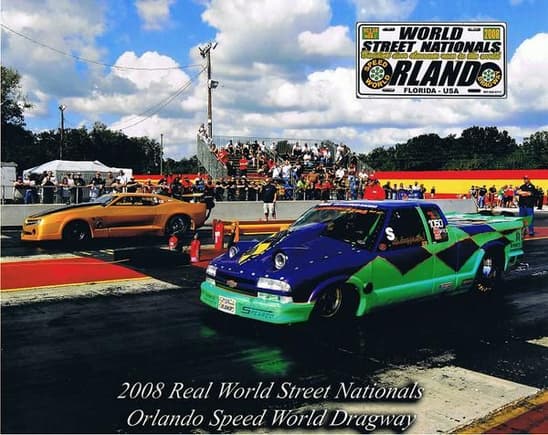 Orlando Speed World a run against our good friend Tony Baudier in his twin turbo 2010 Camaro.