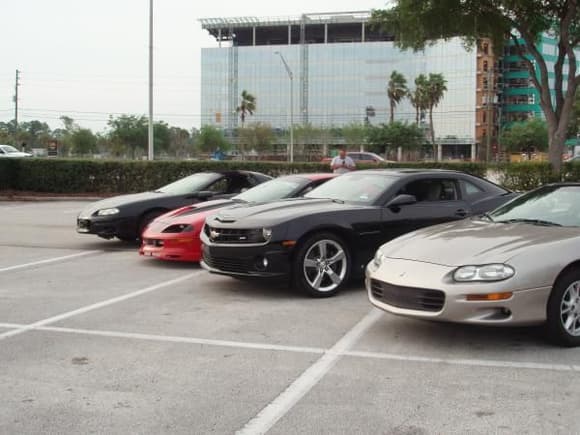 my car along with some friends cars