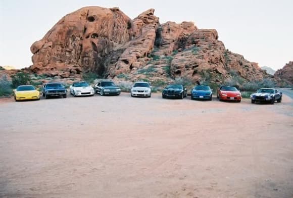 Car club cruise Valley of Fire