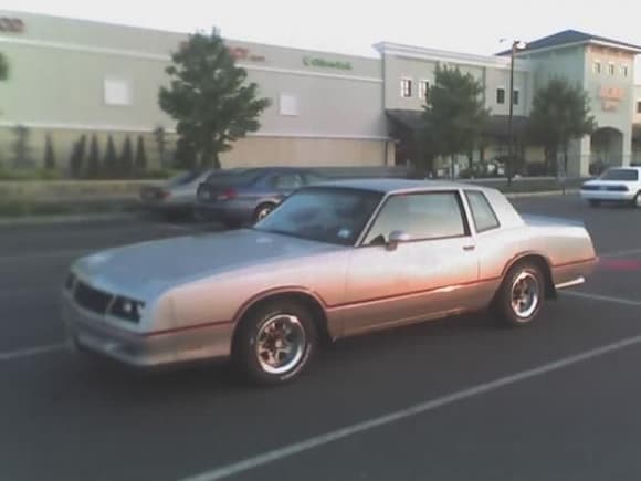 This is my old 85' Monte Carlo SS. I had it before the Firebird. Had a 400 bored .30 over and a built stock transmission, along with LT headers and dual exhaust. Nice car, good burnout machine.