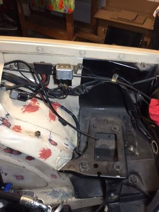 Shape of wiring/engine bay before