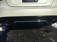 Newly installed Rear Bumper Diffuser in February 2018.