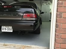 1990 Nissan Maxima with a 2002 Maxima exhaust.