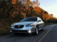 Painted grille black and wired the parking lights and fogs to run