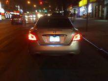 License plate lights.