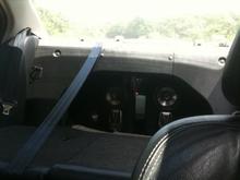 Decided to step it up with audio. Kicker component sets in boxes I made