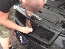 Securing the grill