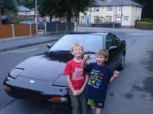 Our old 200/180sx s13 ca18det.and our little boys.