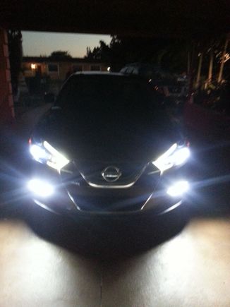 I FINALLY I STAYED MY LED HEADLIGHTS I WENT WITH OPT7 LED'S AND FOR MY FOG LIGHT I WENT WITH JDM ASTAR 1200 I LIKE THE NEW LOOK