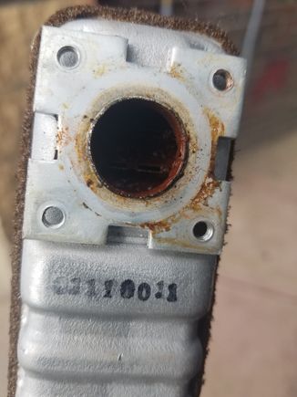 Old core filled with stop leak