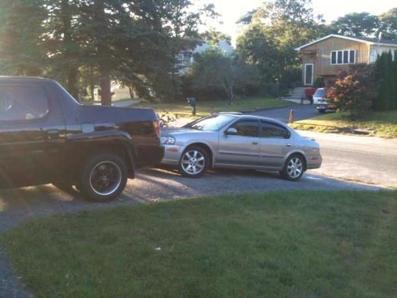 my brother's truck and my max