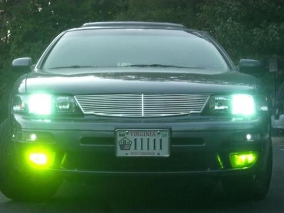 R34 headlights, Turn Sig/Parking lights retro fitted LEDs