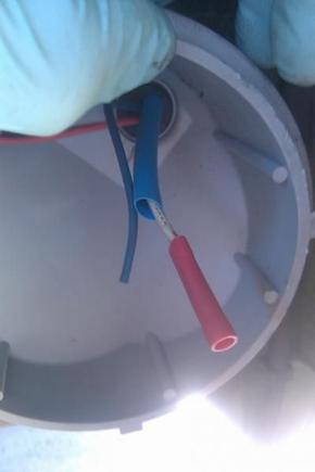 pulling heat-shrink over crimped connector