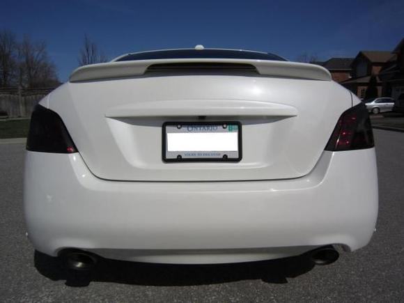 Color matched trunk chrome