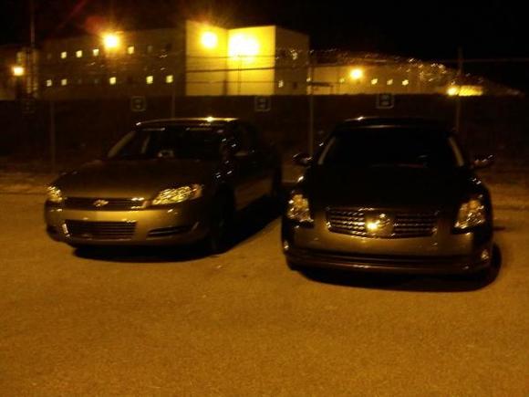 My work car and maxima at the south precinct.